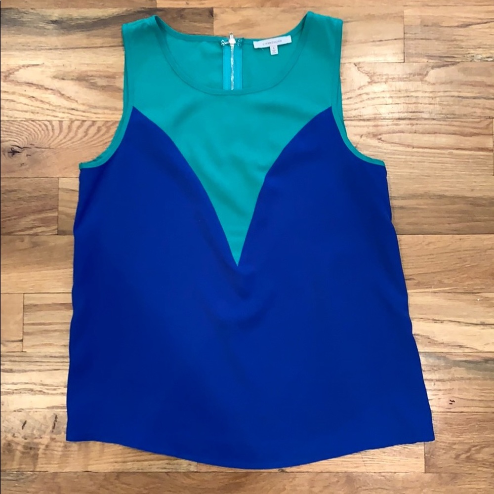 Blue/Green Color block Tank